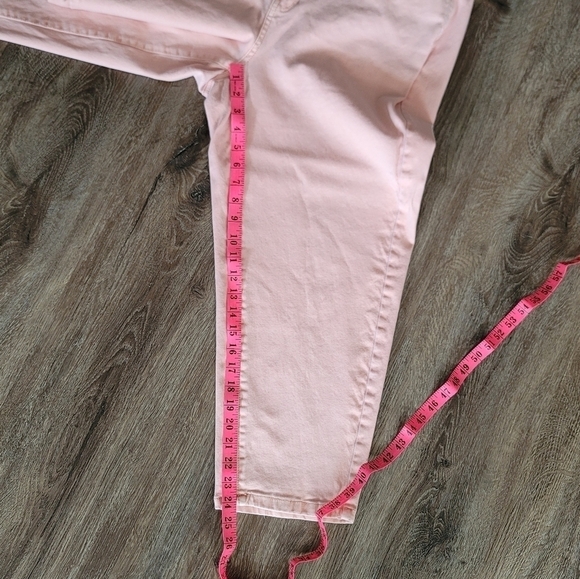 Addition Elle Plus Pants Coral Salmon Denim Size 22 #788 - Picture 14 of 15